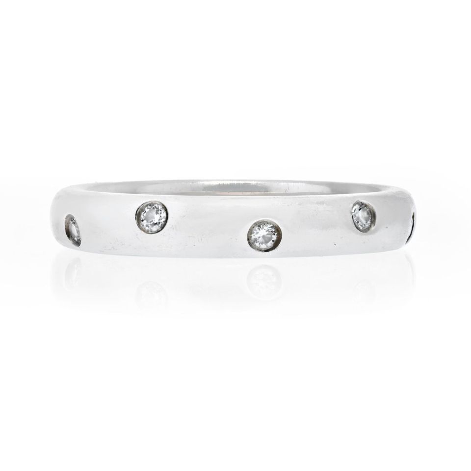 Tiffany & Co. Platinum 0.22cts Etoile Wedding Band
