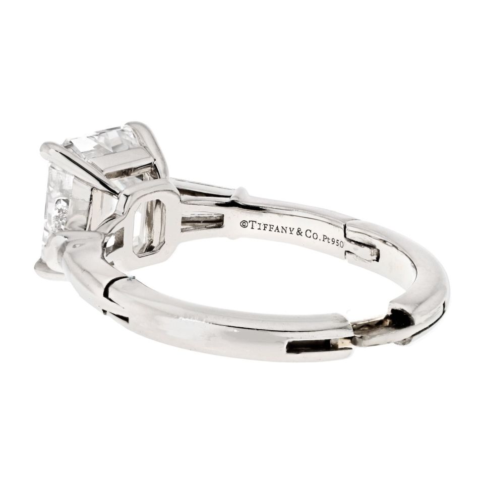Tiffany & Co. 3.56ct Emerald Cut G color VS1 clarity GIA Engagement Ring