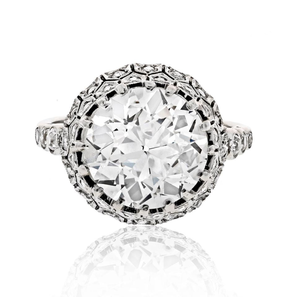 5 carat Old European Cut Diamond K/VS2 GIA Antique 5.00ct K VS2 Old European Cut Diamond Ring