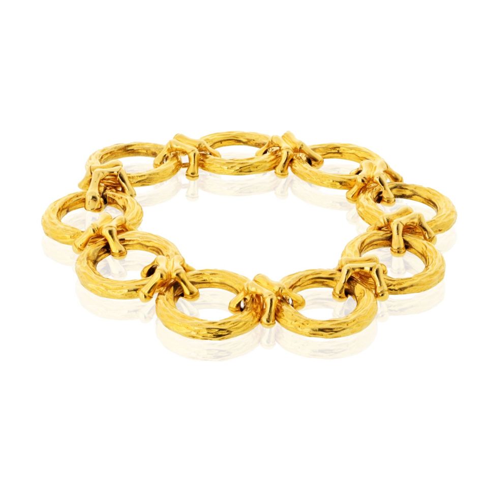 Van Cleef & Arpels 18K Yellow Gold 30 Inches Convertable Bracelet Brooch Necklace