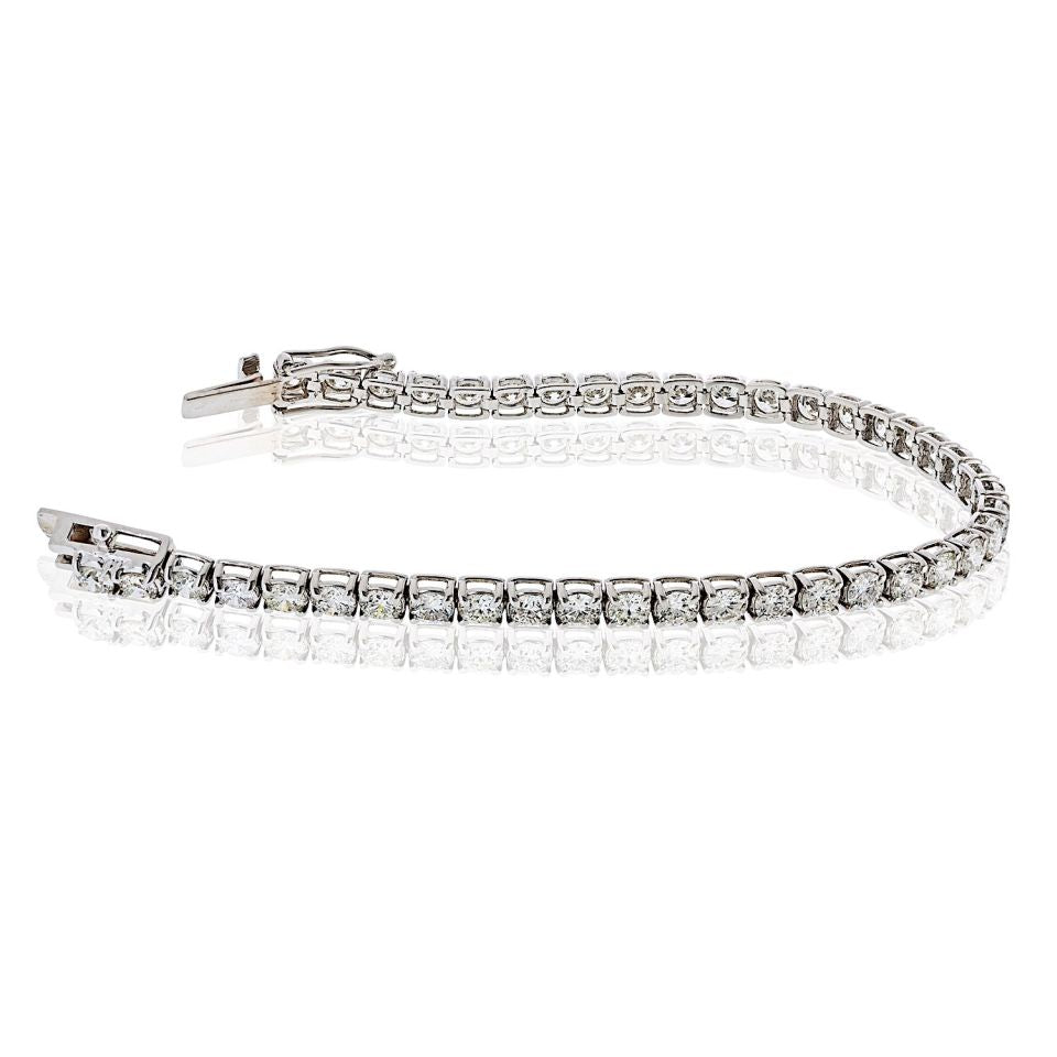 14K White Gold 8.06cttw Diamond Tennis Bracelet