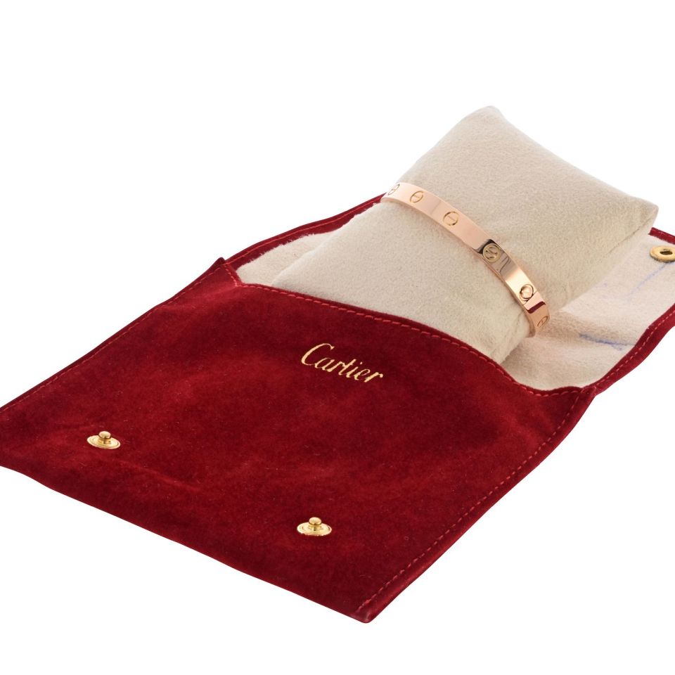 Cartier Love 18K Rose Gold Size 17 Bracelet