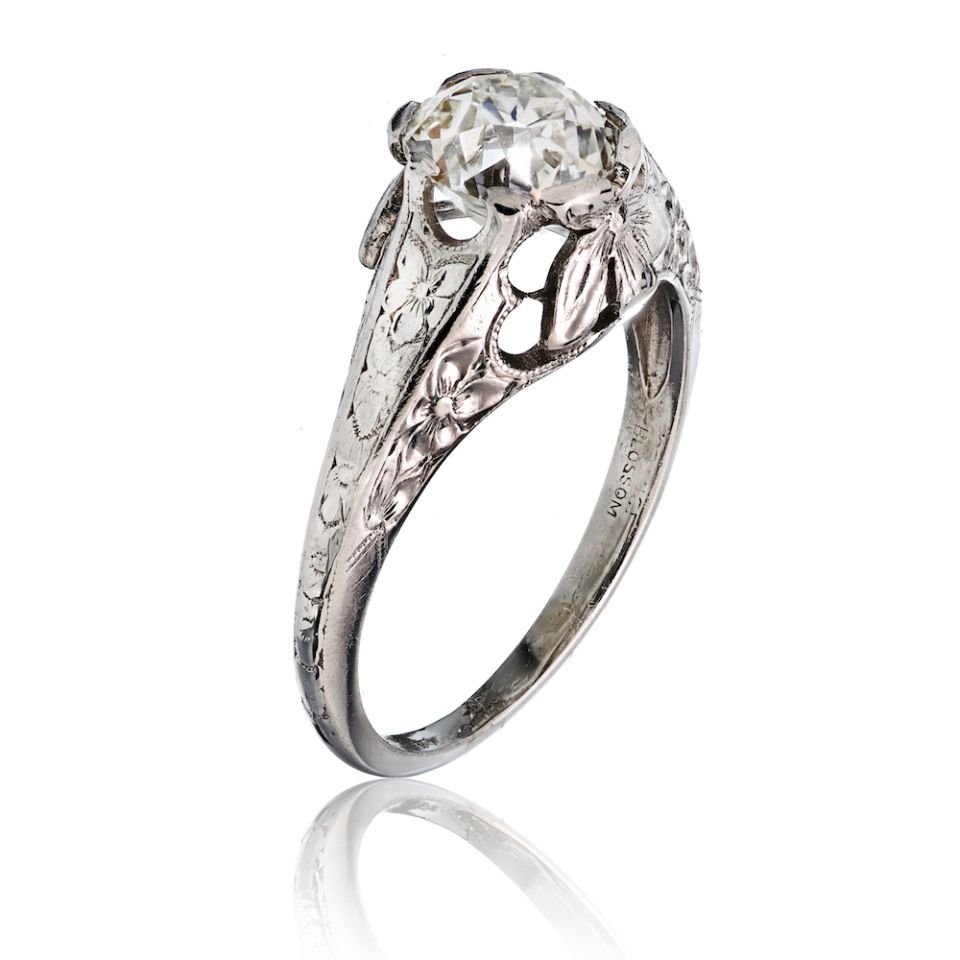 1.25 carat Old Mine Cut Diamond I/VS2 GIA 1.25 carat Old Mine Cut Diamond I/VS2 GIA Ring