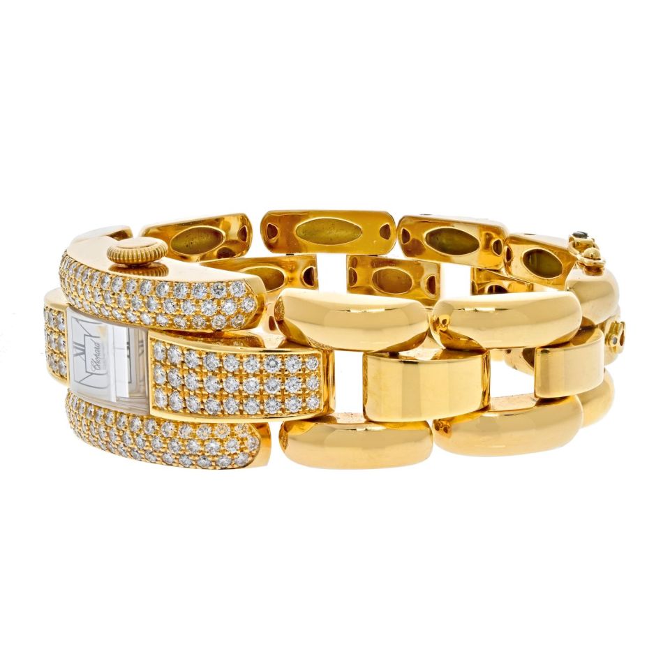 Chopard 18K Yellow Gold La Strada Diamond Ladies Watch