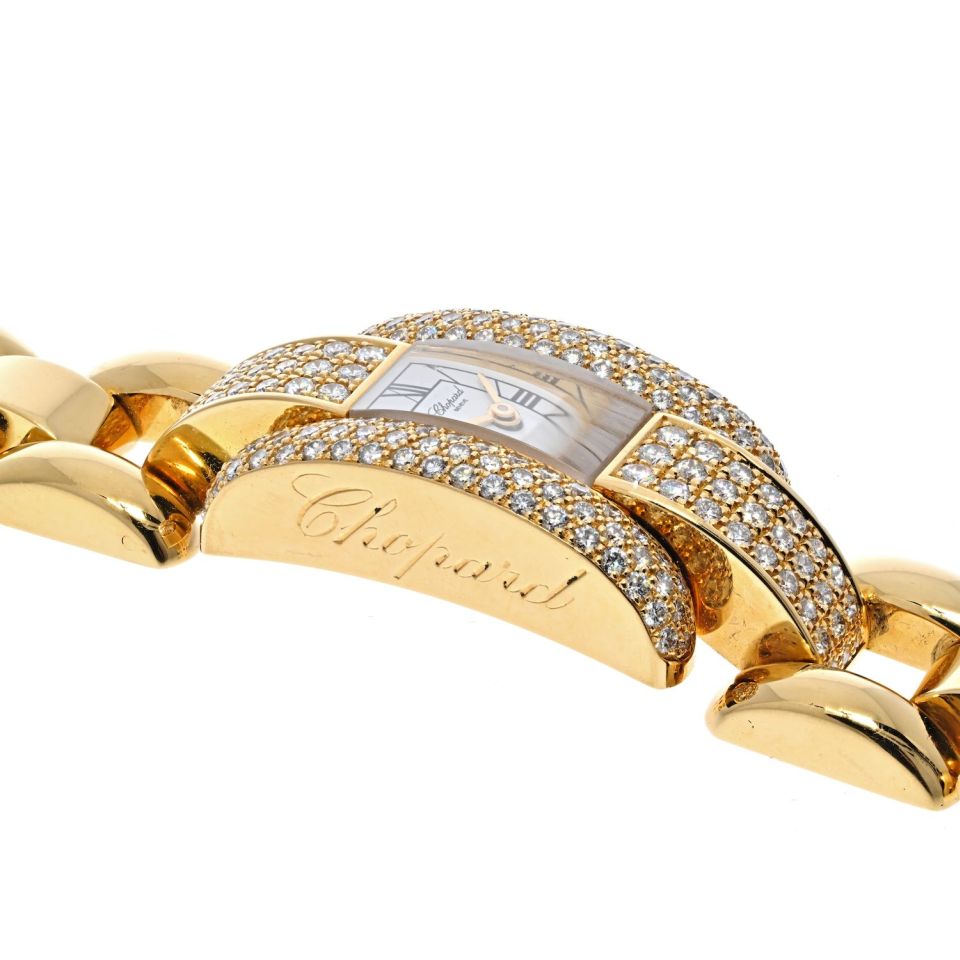 Chopard 18K Yellow Gold La Strada Diamond Ladies Watch