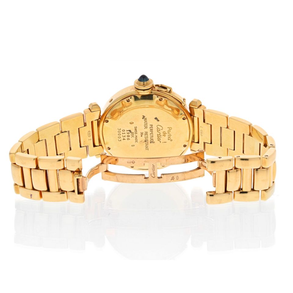 Cartier Pasha 18K Yellow Gold Pasha 38mm Perpetual Calendar 38mm Automatic Watch