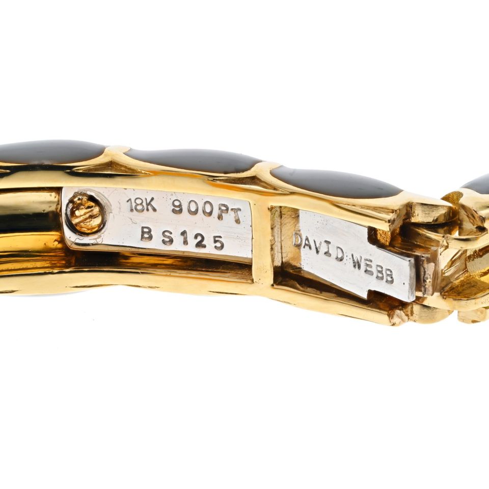 David Webb Platinum & 18K Yellow Gold Double Head Monkey Carnelian Bracelet