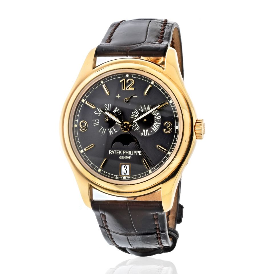 Patek Philippe 18K Yellow Gold 5146 39mm Annual Calendar Moon Watch