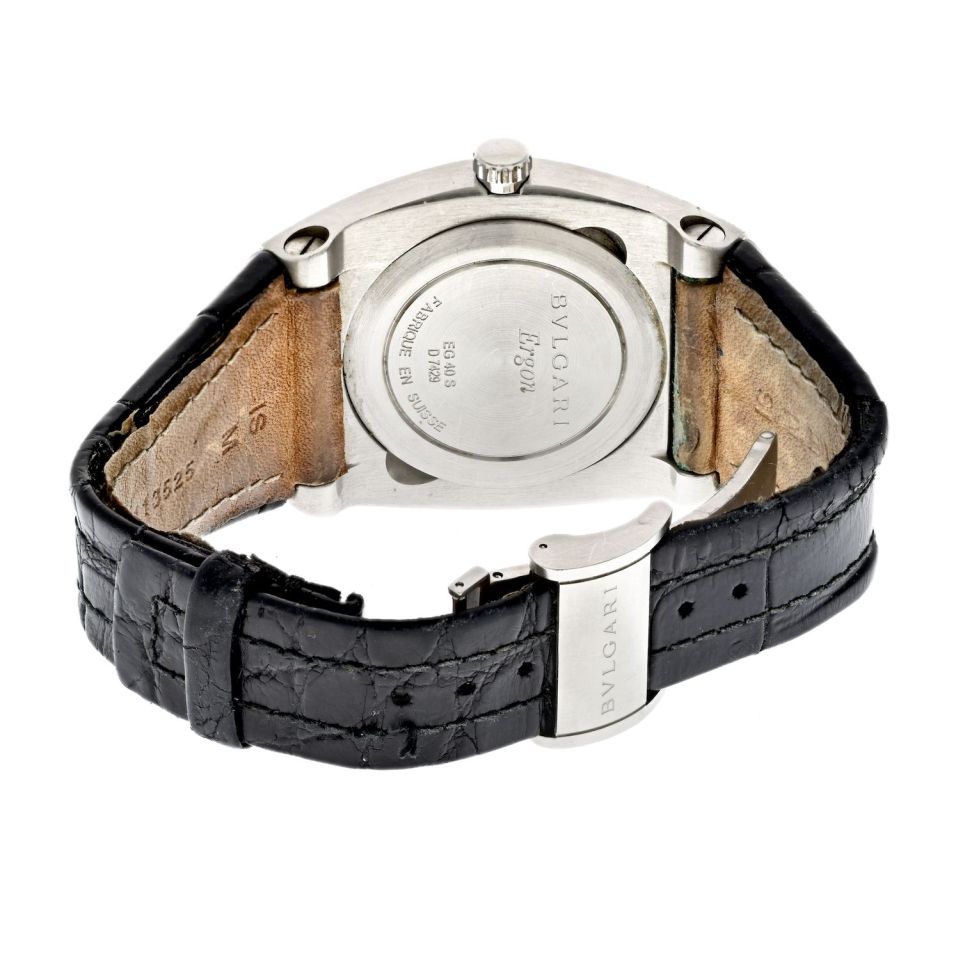 Bvlgari Stainless Steel Ergon Automatic Black Dial Watch