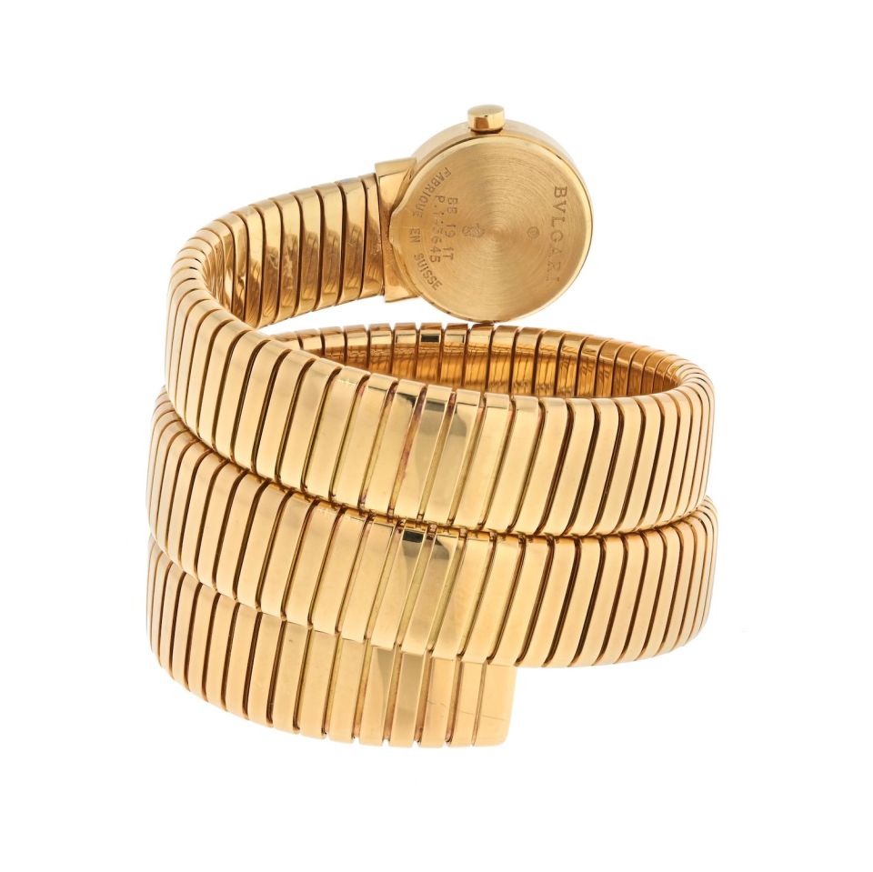 Bvlgari Tubogas 18K Yellow Gold B19 Watch