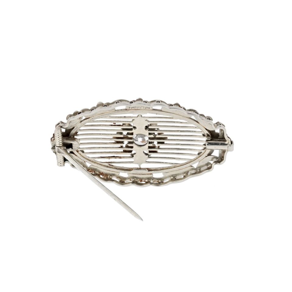 Antique Platinum Antique Diamond Brooch