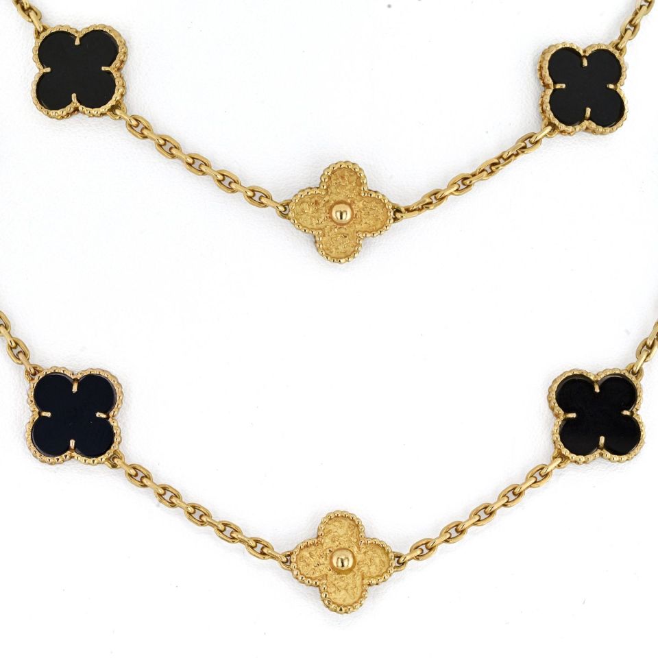 Van Cleef & Arpels Alhambra 18K Yellow Gold Necklace