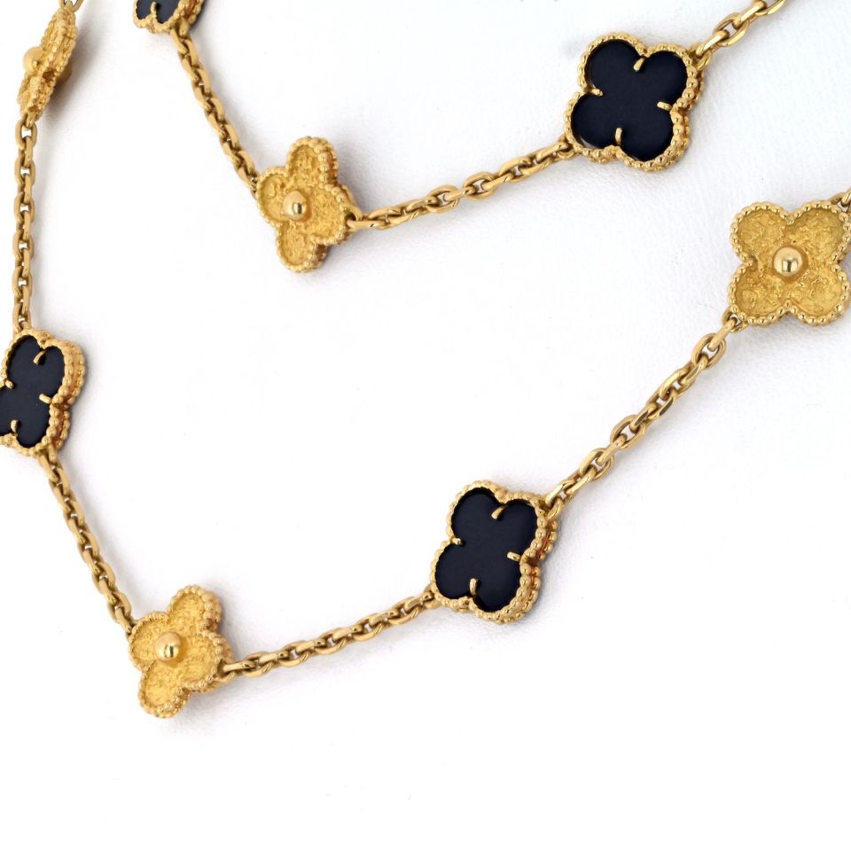 Van Cleef & Arpels Alhambra 18K Yellow Gold Necklace