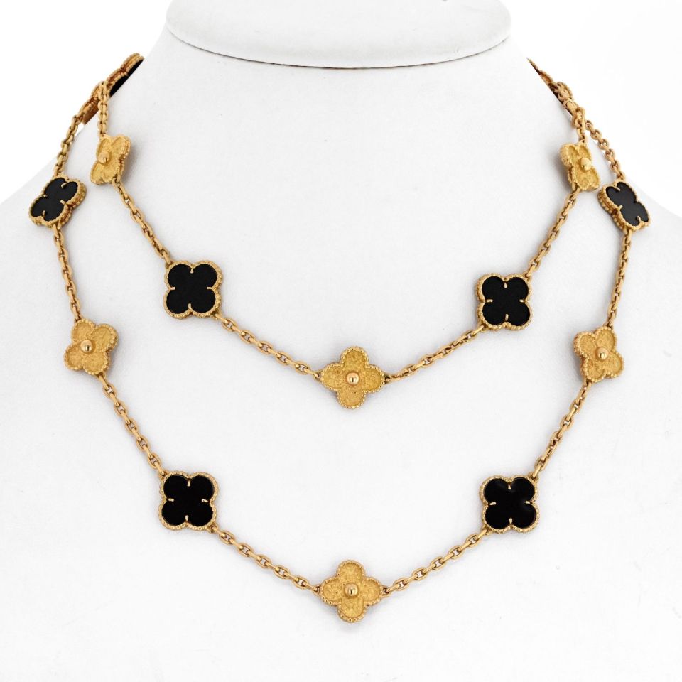 Van Cleef & Arpels Alhambra 18K Yellow Gold Necklace