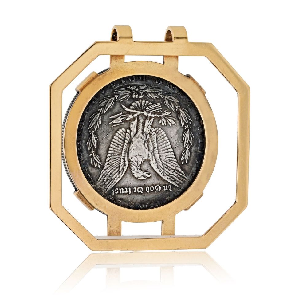 Cartier 14K Yellow Gold 1881 Coin E Pluribus Money Clip