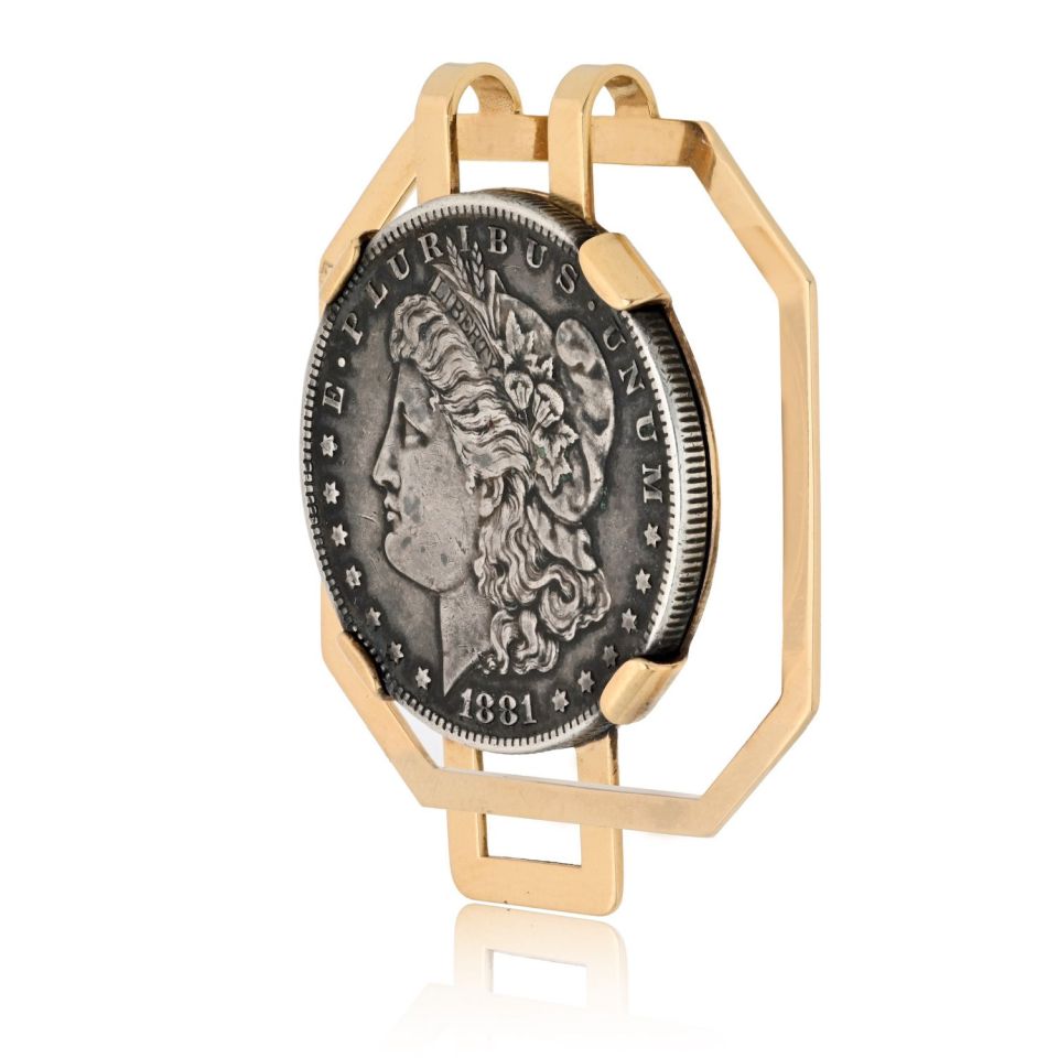 Cartier 14K Yellow Gold 1881 Coin E Pluribus Money Clip
