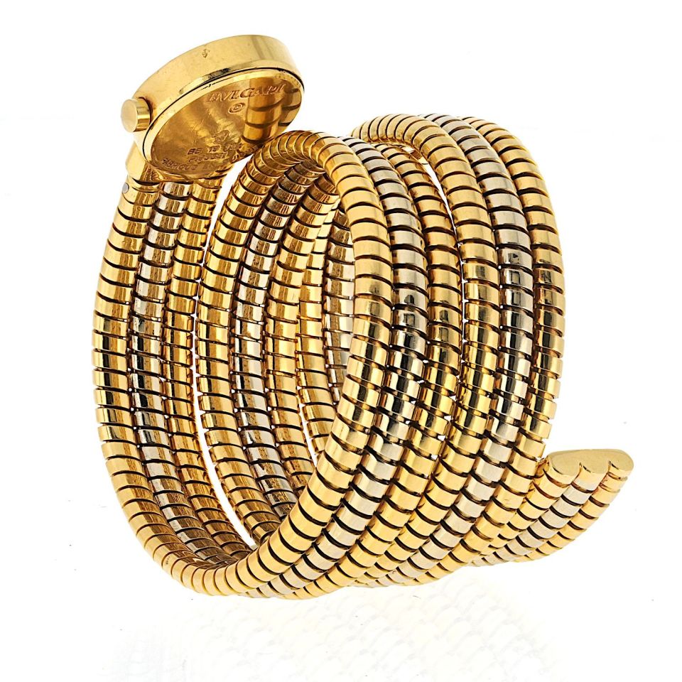 Bvlgari Tubogas 18K Tri Color Serpenti Watch
