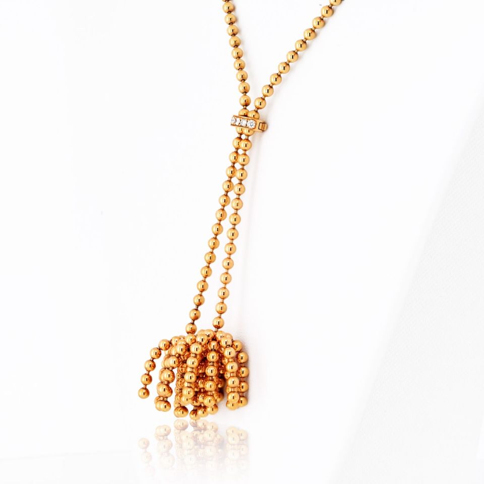 Cartier Nouvelle Vague 18K Yellow Gold Paris ''Nouvelle Vague'' Diamond Necklace