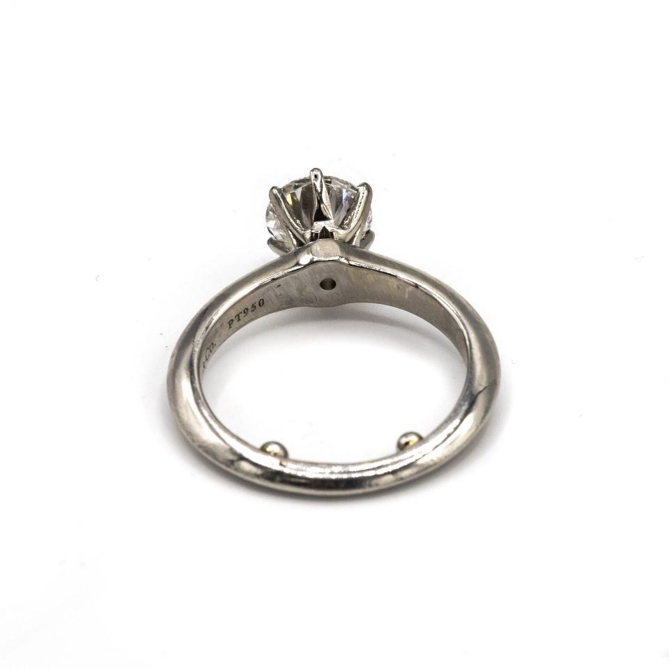 Tiffany & Co. 1.09 carat Round Diamond D/SI1 GIA Ring