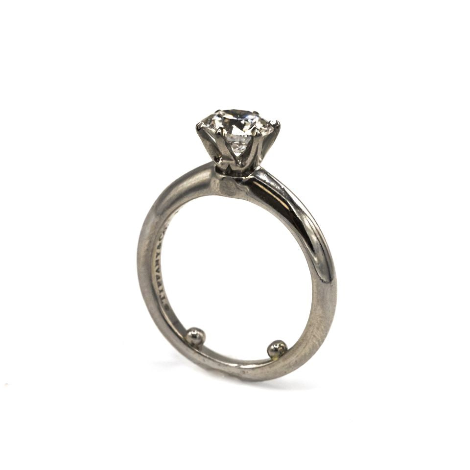 Tiffany & Co. 1.09 carat Round Diamond D/SI1 GIA Ring