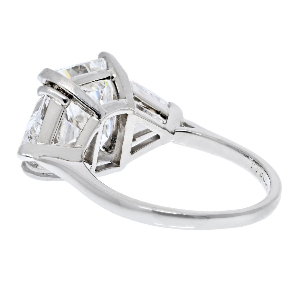 5 carat Radiant Cut Diamond G/VS2 GIA 5.56 Carat Radiant Cut Three Stone Engagement Ring