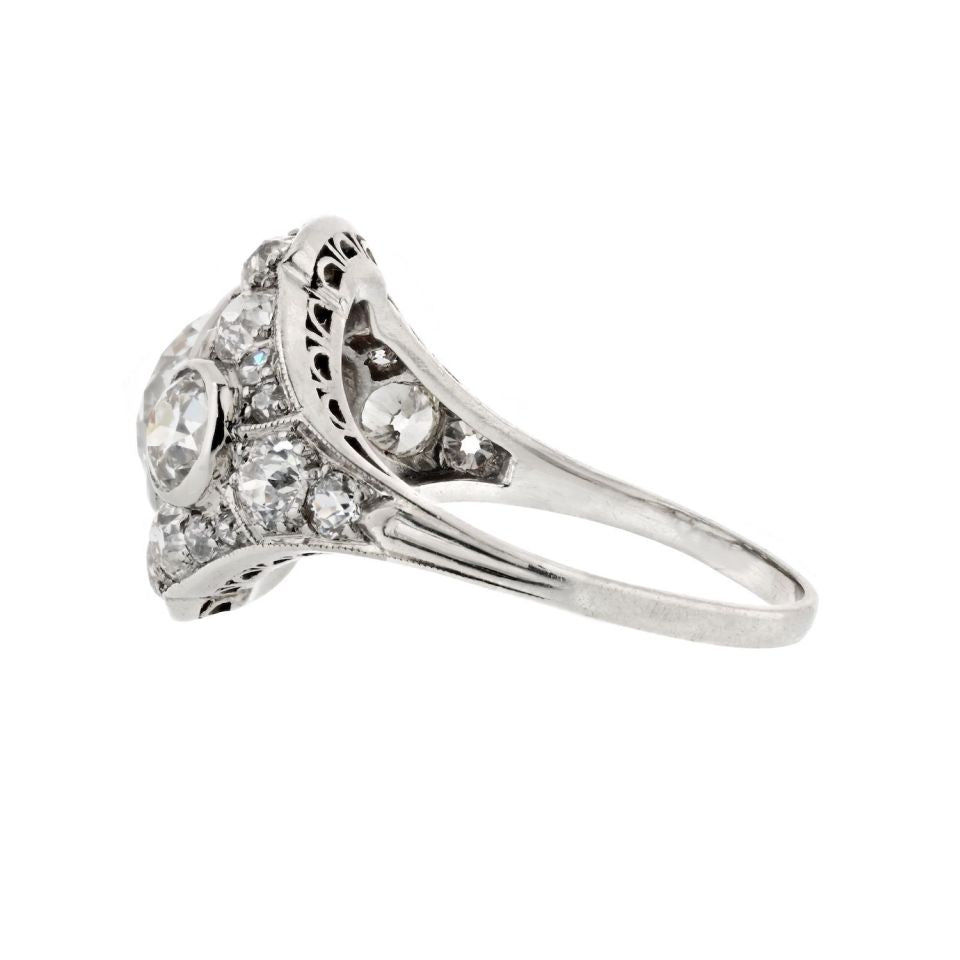 1.74 carat Old European Cut Diamond H/VS2 GIA 1.74ct Old European Ring
