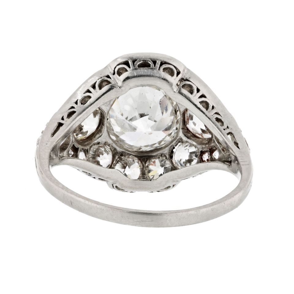 1.74 carat Old European Cut Diamond H/VS2 GIA 1.74ct Old European Ring