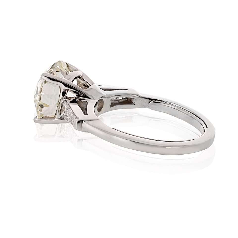 4 carat Old European Cut Diamond K/VVS2 GIA Engagement Ring