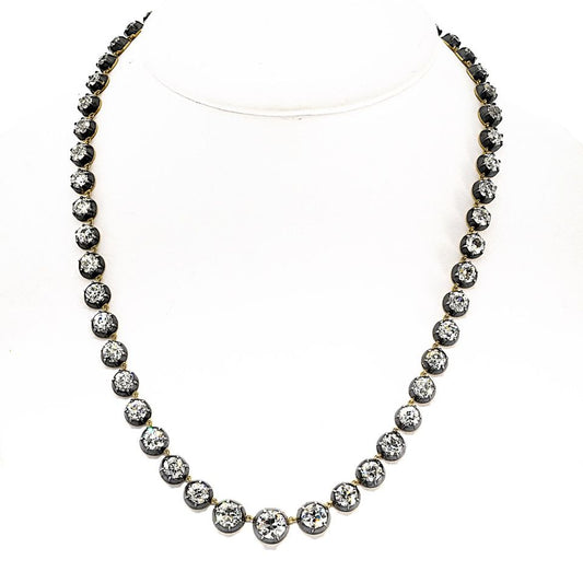 18K Yellow Gold & Silver 46.15cttw Necklace