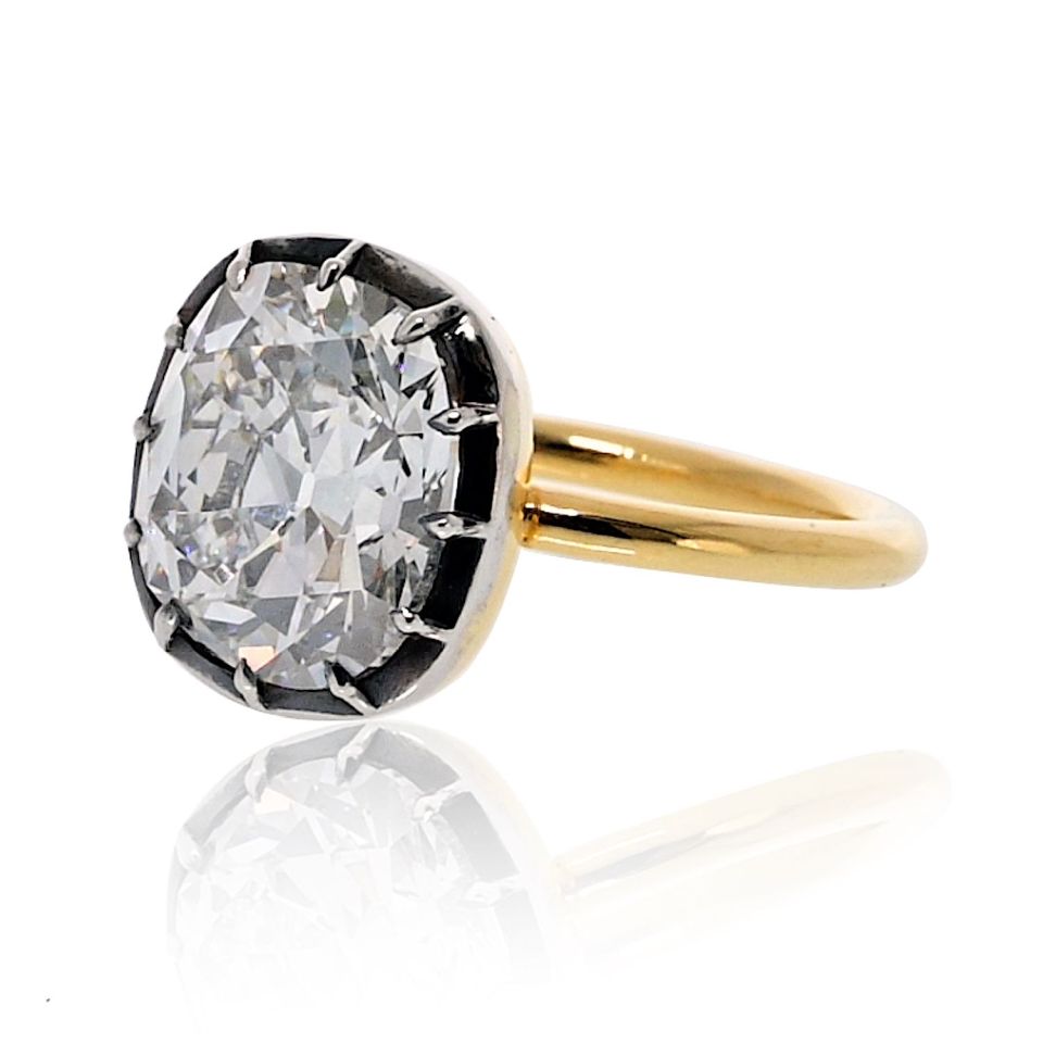 5 carat Cushion Cut Diamond F/VS1 GIA Engagement Ring