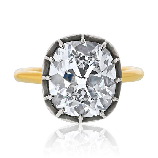 5 carat Cushion Cut Diamond F/VS1 GIA Engagement Ring