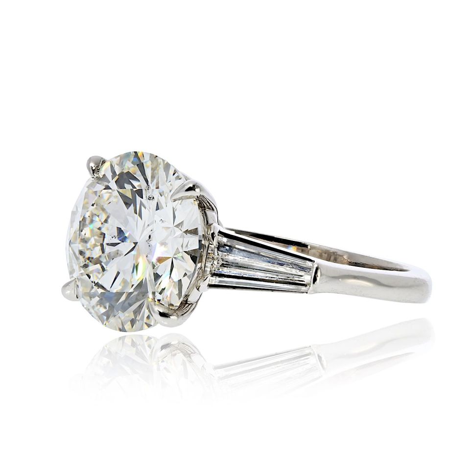 5.70ct carat Round Diamond I/SI1 GIA Engagement Ring