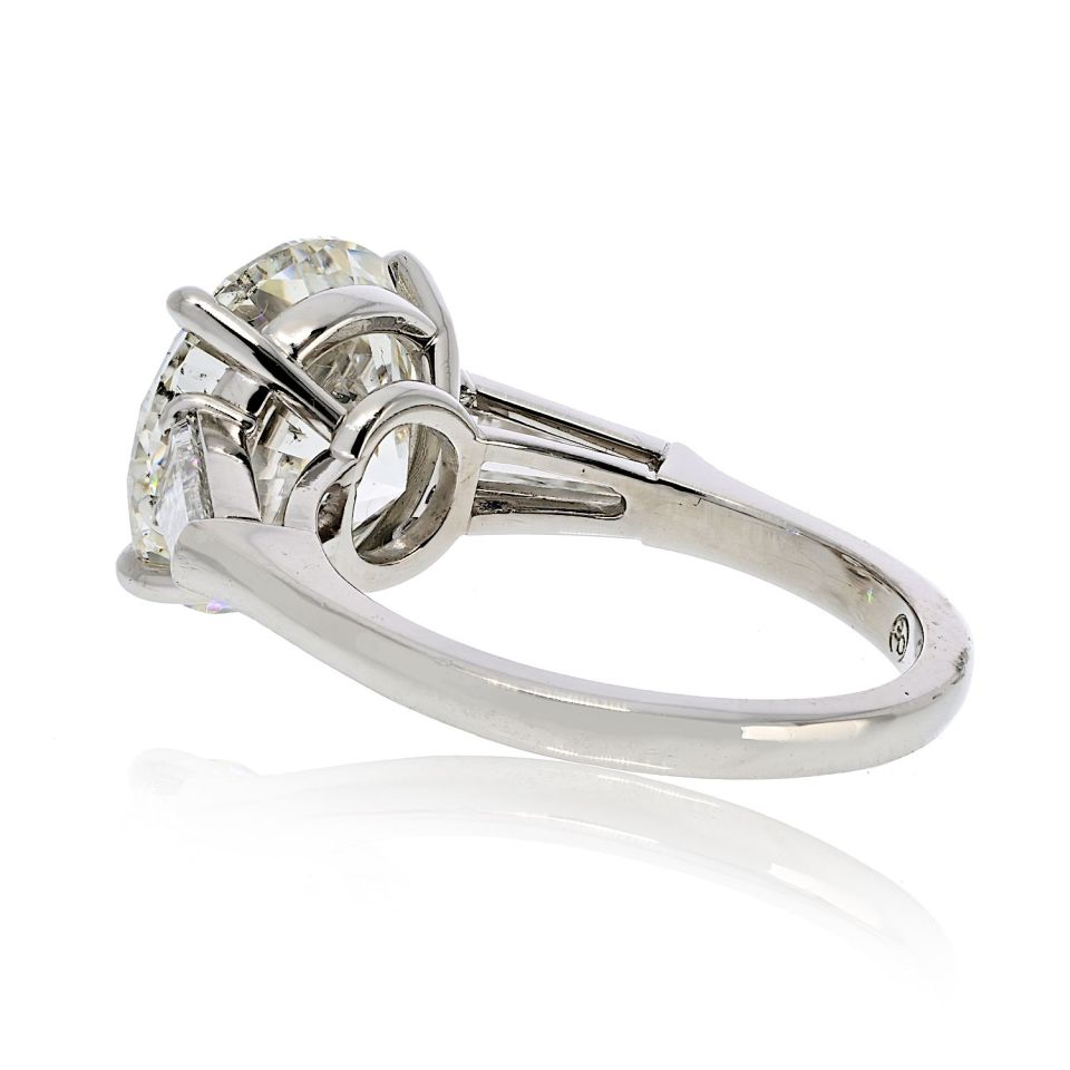5.70ct carat Round Diamond I/SI1 GIA Engagement Ring