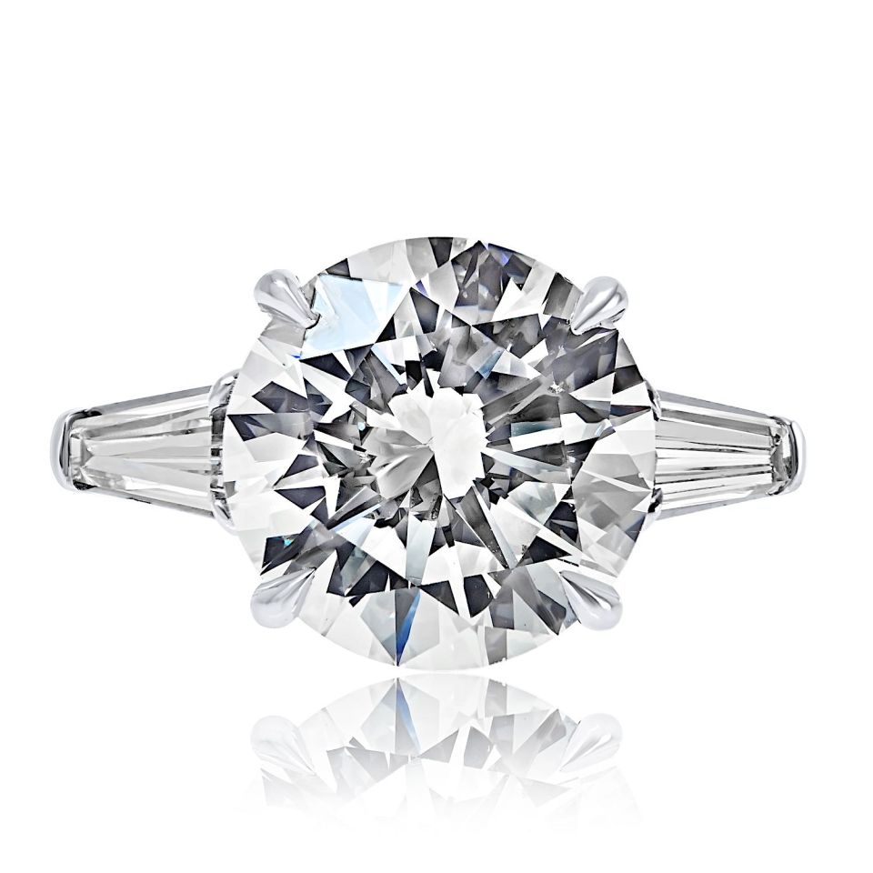5.70ct carat Round Diamond I/SI1 GIA Engagement Ring