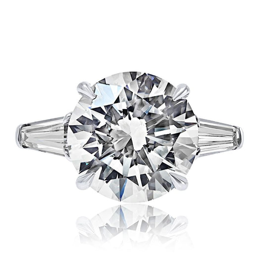 5.70ct carat Round Diamond I/SI1 GIA Engagement Ring