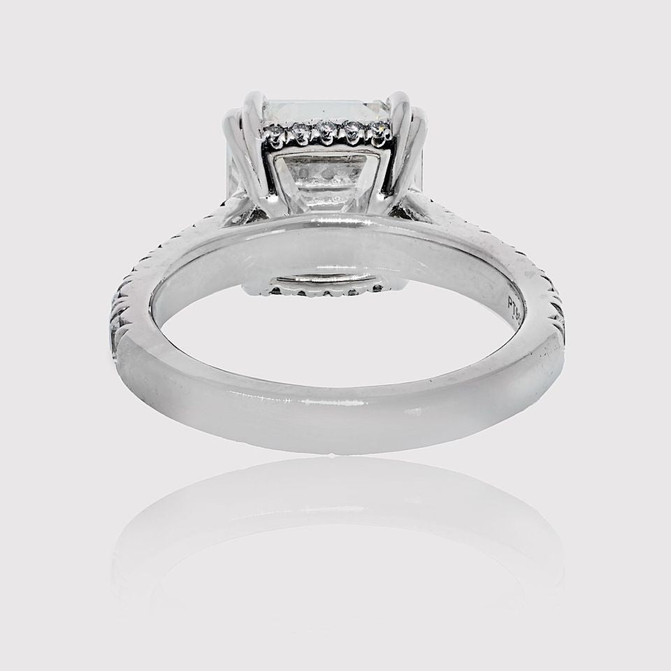 5 carat Emerald Cut Diamond H/SI1 GIA Engagement Ring