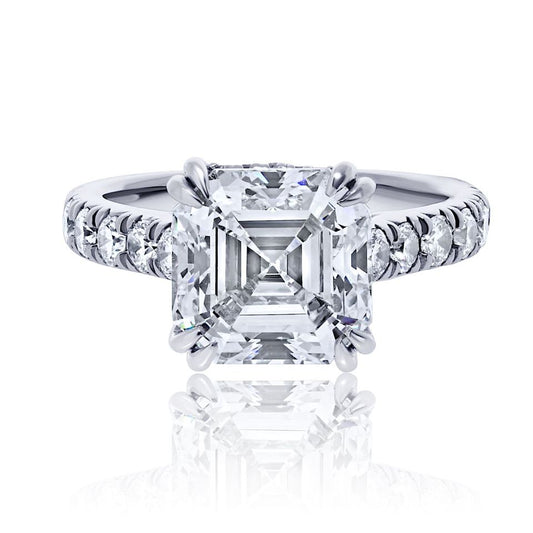 5 carat Emerald Cut Diamond H/SI1 GIA Engagement Ring