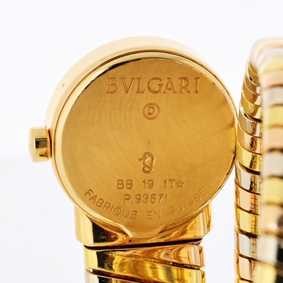 Bvlgari Tubogas 18K Tri Color Serpenti BB 19 1 T Watch