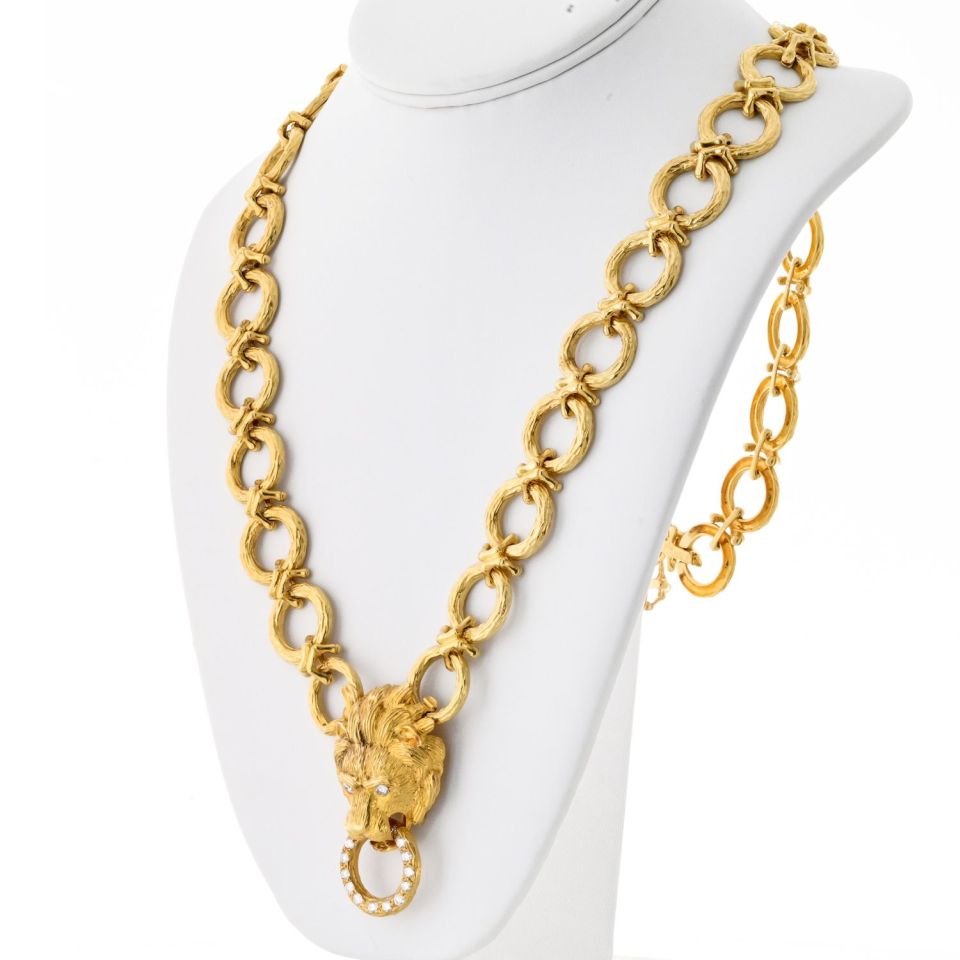 Van Cleef & Arpels 18K Yellow Gold 30 Inches Convertable Bracelet Brooch Necklace