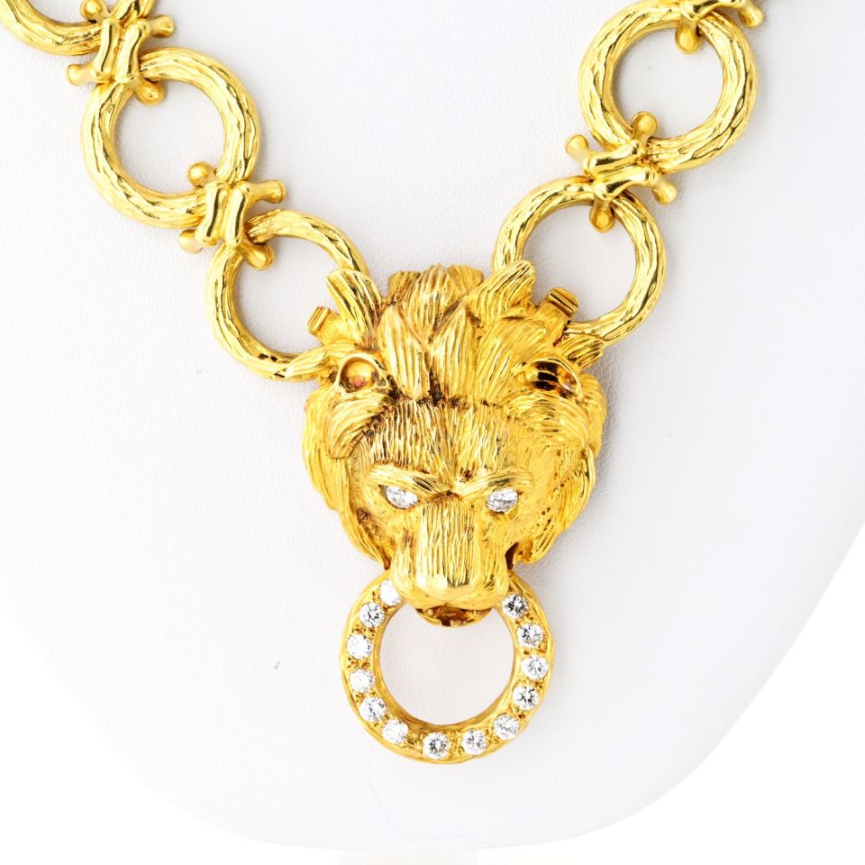 Van Cleef & Arpels 18K Yellow Gold 30 Inches Convertable Bracelet Brooch Necklace