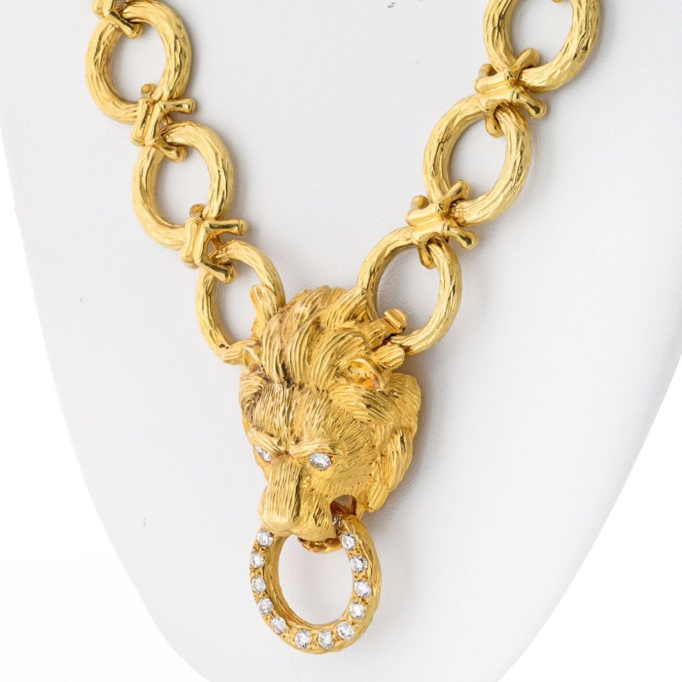 Van Cleef & Arpels 18K Yellow Gold 30 Inches Convertable Bracelet Brooch Necklace