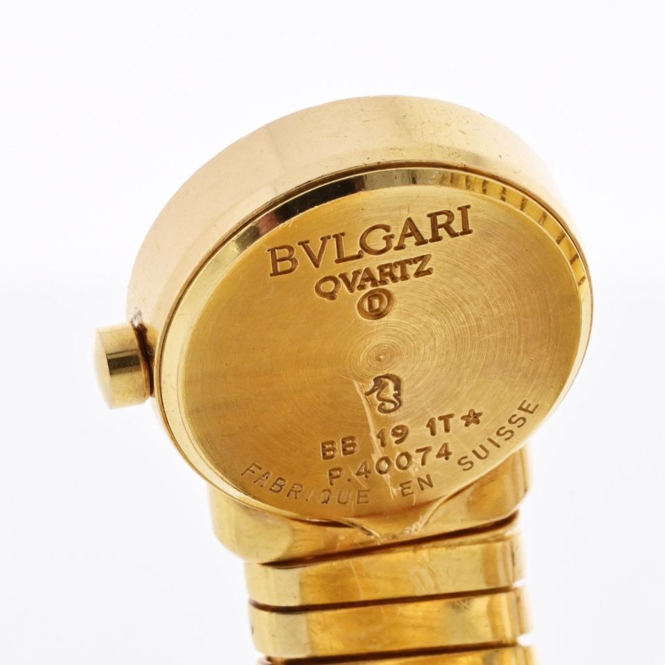 Bvlgari Tubogas 18K Yellow Gold Serpenti BB 19 1 T Watch