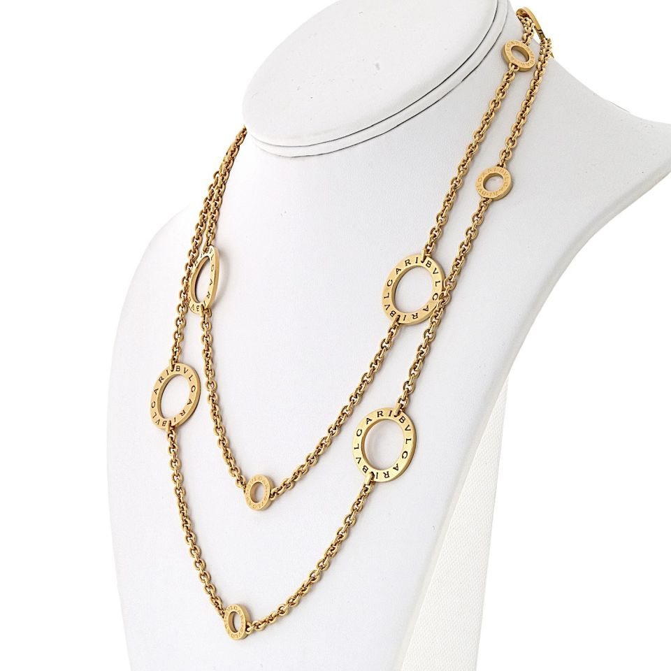 Bvlgari 18K Yellow Gold 37 Inches Chain Necklace