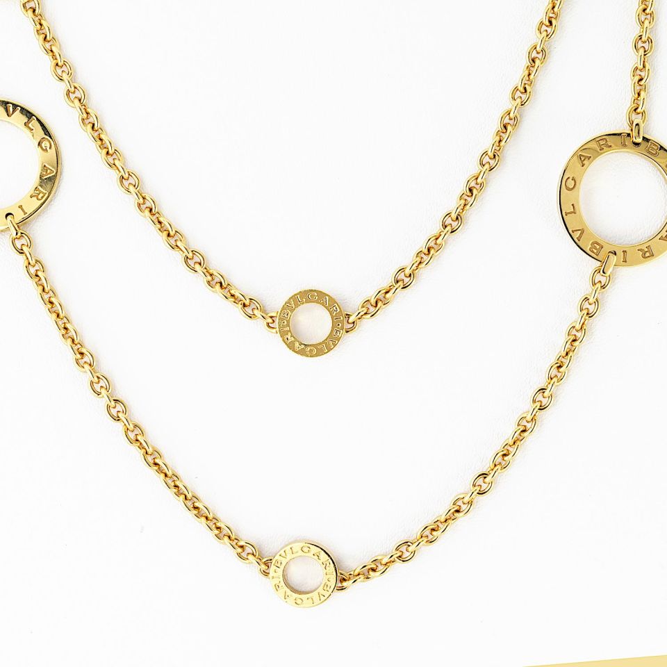 Bvlgari 18K Yellow Gold 37 Inches Chain Necklace