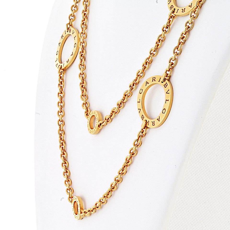 Bvlgari 18K Yellow Gold 37 Inches Chain Necklace