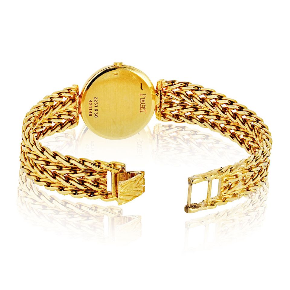 Piaget Slim 18K Yellow Gold Ref. 2231N36, 18 Jewels, Round Dial, 23mm Watch