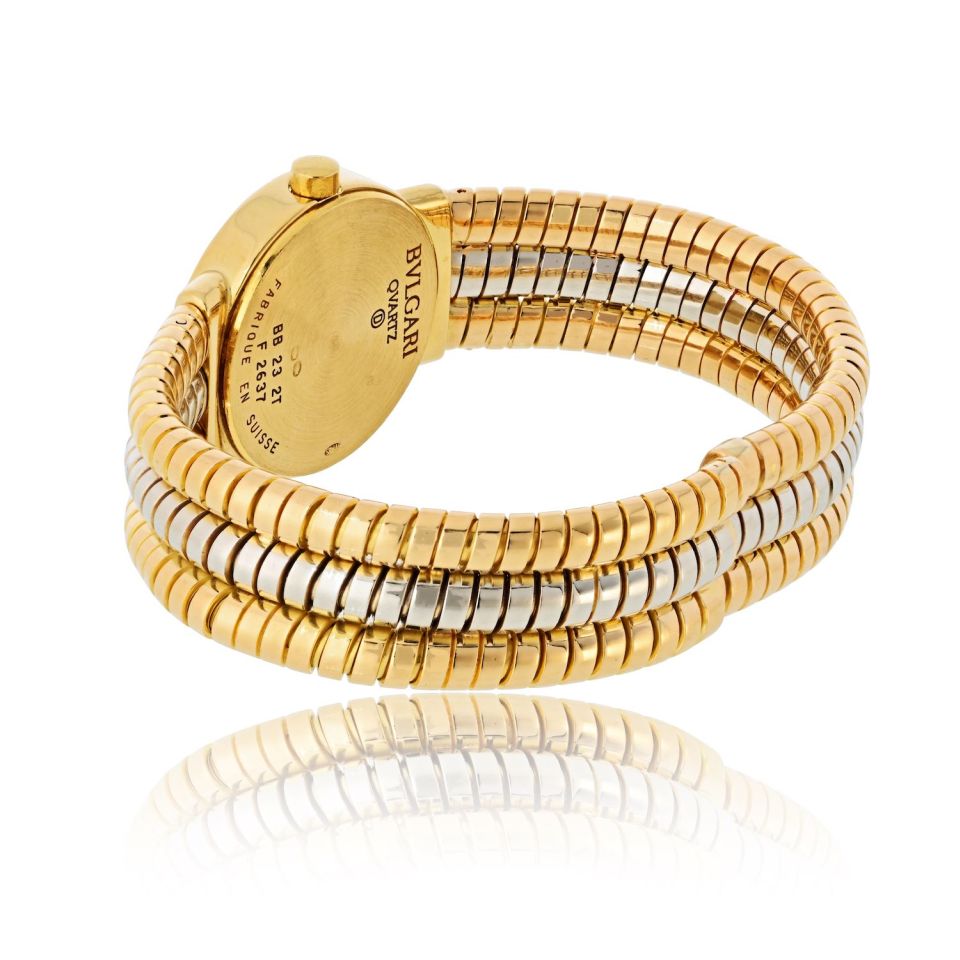 Bvlgari 18K Two Tone BB 232T Tubogas Watch