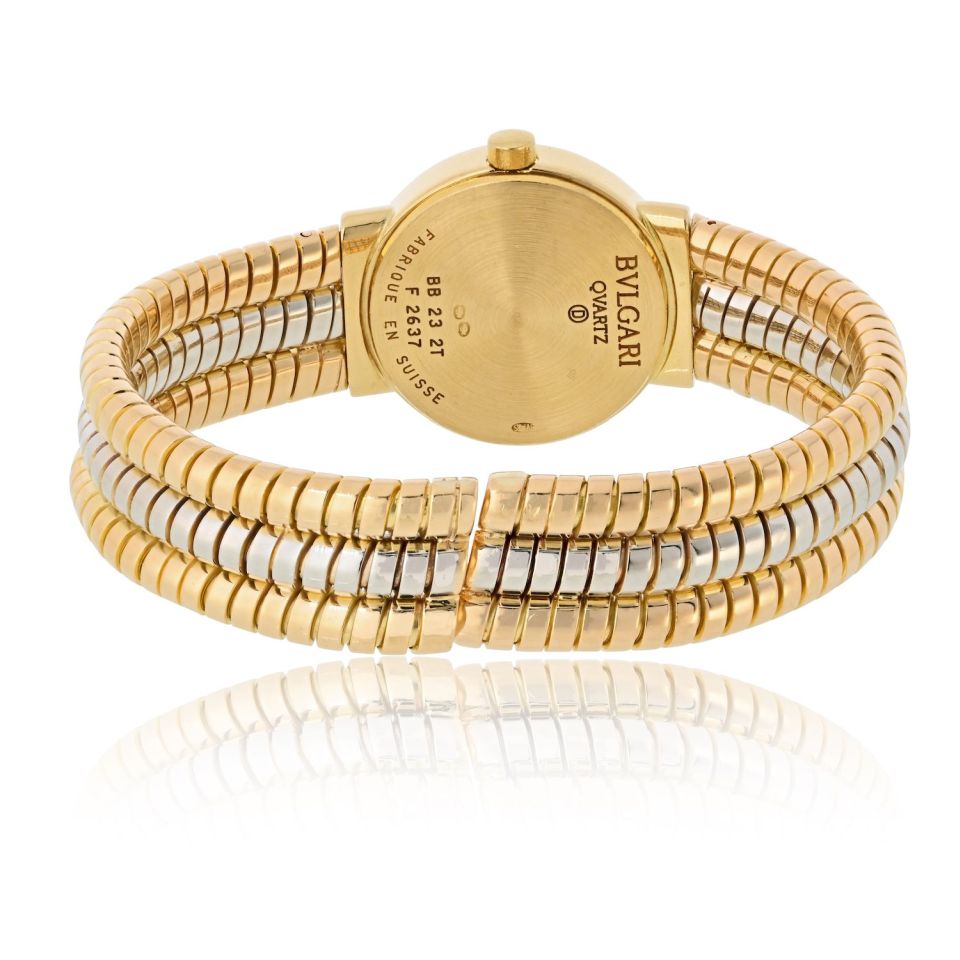 Bvlgari 18K Two Tone BB 232T Tubogas Watch