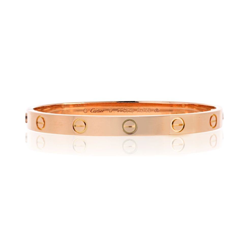 Cartier Love 18K Rose Gold  Size 17 Bracelet