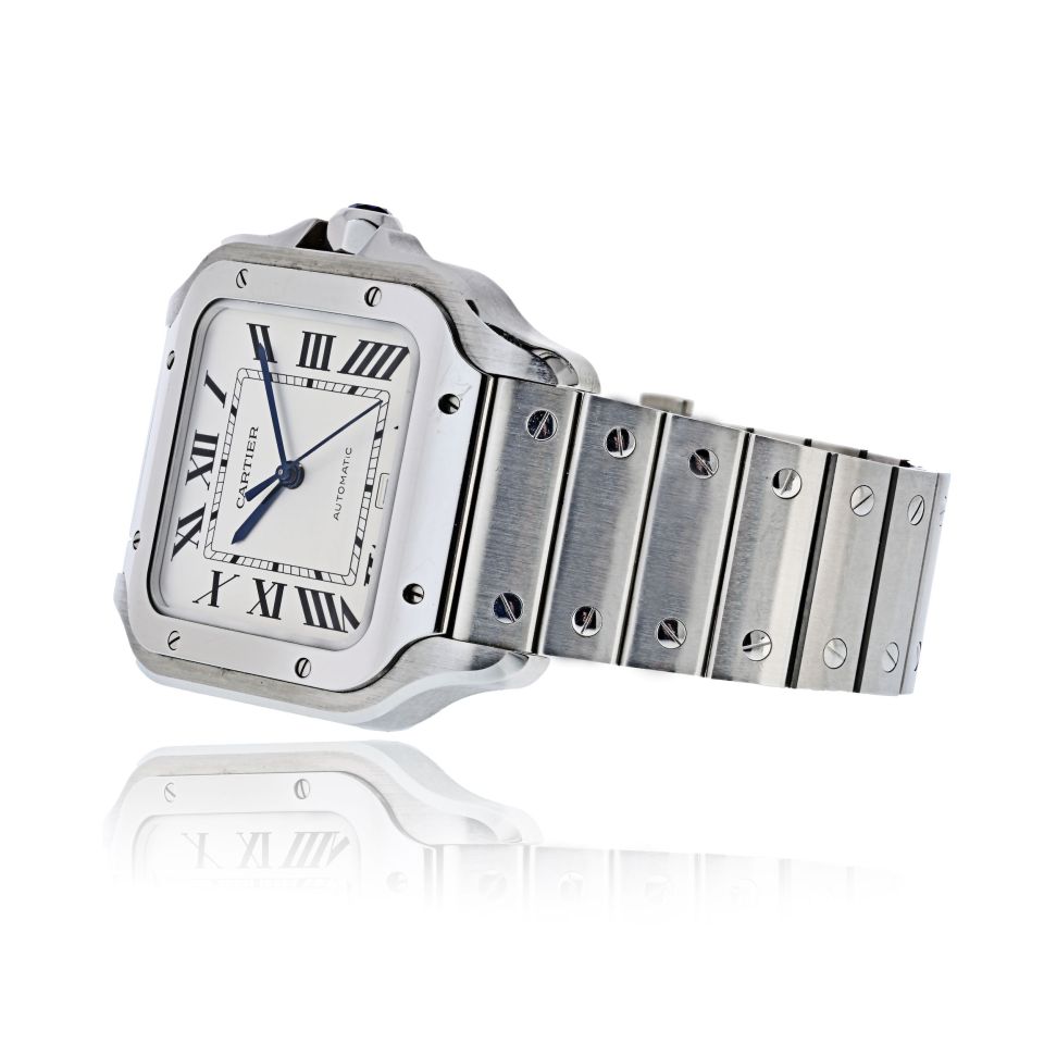Cartier Santos Stainless Steel WSSA0018/4072 19 Links Circa 2023 Watch